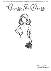Silhouette of a slim woman, illustration for drawing your creative fashion ideas or bridal game vector. Guess the dress game