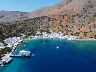 Obraz premium Loutro, village et plage du sud de la Crète, Grèce, Europe