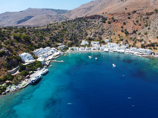 Obraz premium Loutro, village et plage du sud de la Crète, Grèce, Europe