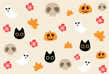 Happy halloween pattern for banners, posters and greeting card