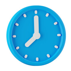 3d icon render of blue clock. - 533652883