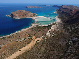 Lagon de Balos, Plage, Crête, Grèce, Europe