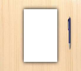 Flyer design and pen