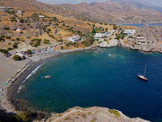 Agios Pavlos, Village et plage, Crète, Grèce, Europe