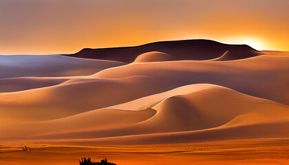 Fototapeta na wymiar Abstract desert landscape.