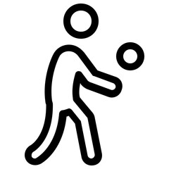 Football Player Vector Icon 