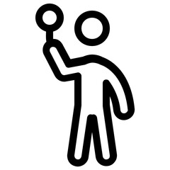 Football Player Vector Icon 