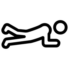 Pushups Vector Icon 