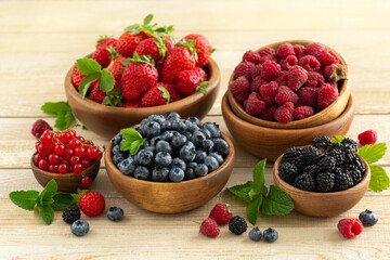 Fresh summer organic berries