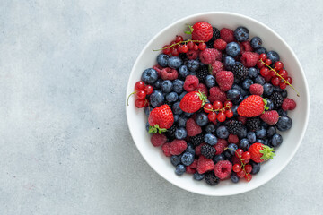 Fresh summer organic berries