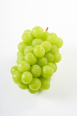 マスカット（葡萄）を白背景で