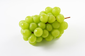 マスカット（葡萄）を白背景で