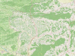 Obraz premium Krapinsko-Zagorska, Croatia. OSM. No legend