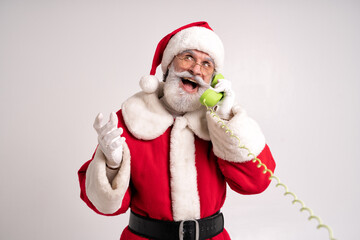 Image of Santa claus getting ready for the christmas 2021