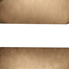 Old crushed paper background. Torn burned edges