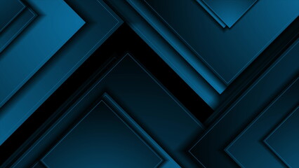 Dark blue squares geometric material abstract background