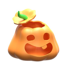 3D Illustration Halloween, Pumkin 3D Rendering