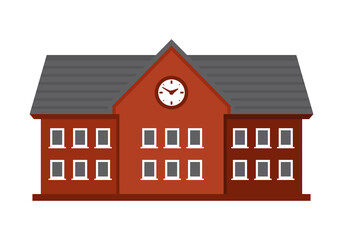 University Isolated Building Object Symbol