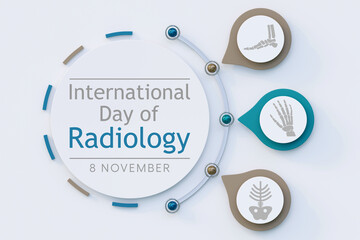 International day of Radiology is observed every year on November 8, it is the medical discipline that use medical imaging to diagnose diseases within the bodies of animals and humans. 3D rendering