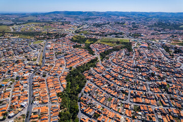 Obraz premium City of Itatiba in the interior of São Paulo. Parque São Francisco neighborhood next to the historic Fazenda Vila Rica.