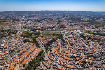 City of Itatiba in the interior of São Paulo. Parque São Francisco neighborhood next to the...