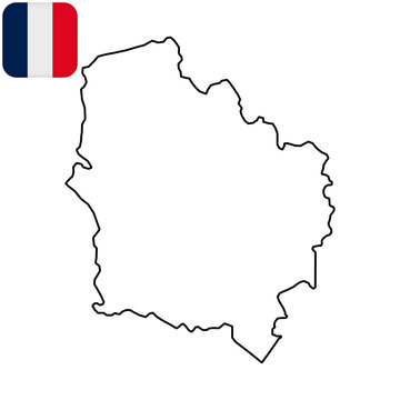 Hauts de france Map. Region of France. Vector illustration.