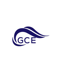 GCE letter logo. GCE blue image on white background. GCE Monogram logo design for entrepreneur and...