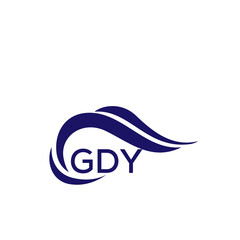 GDY letter logo. GDY blue image on white background. GDY Monogram logo design for entrepreneur and business. GDY best icon.
 - obrazy, fototapety, plakaty