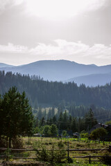 beautiful landscape of the carpathians