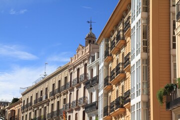 Fototapeta na wymiar Valencia city street, Spain