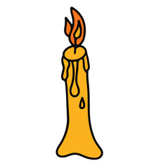 candle mexico hand drawn style