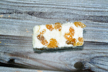 creamy taffy with raisins and coconut, an Eastern candy made as a celebration of the prophet's...