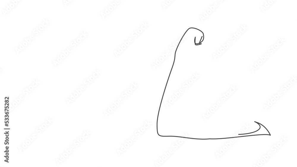 Poster animated self drawing of continuous line draw hands icons and symbols. emoji hand icons in internet 