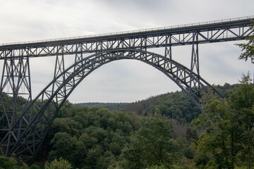 The high steel Müngstener Railroad Bridge