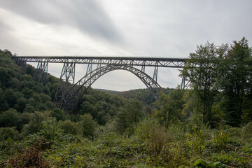 The high steel Müngstener Railroad Bridge