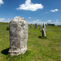The Hurlers stone circle Cornwall