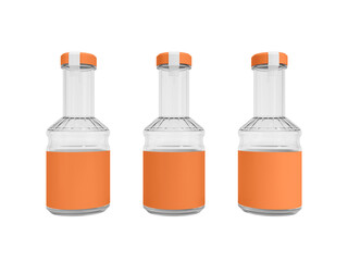 Transparent Cooking Oil Glass Bottle Image