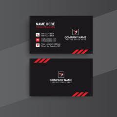 Obraz premium Creative Business Card Design. Card Design. Photos & Vector Standard Template