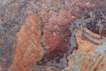 Inner layer texture of sedimentary rock. Stone background.
