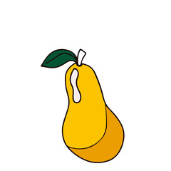 pear hand drawn style