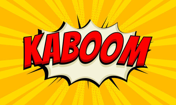 Kaboom comic effect expression background