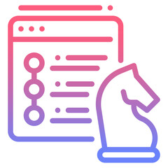 seo line gradient icon