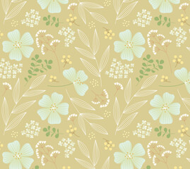 ボタニカルシームレスパターン