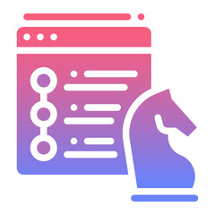 seo Solid gradient icon