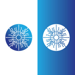 Technology logo images illustration design