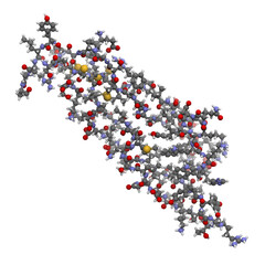 Transforming growth factor beta (TGFB) molecule, chemical structure.