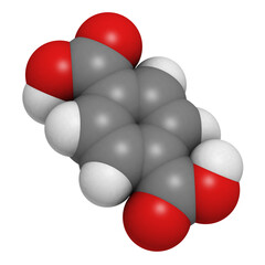 Terephthalic acid, polyester (PET, polyethylene terephthalate) plastic building block.