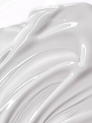 Glossy white cosmetic texture as beauty make-up product background, cosmetics and luxury makeup...