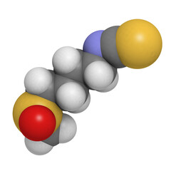 Sulforaphane broccoli and Brussels sprouts molecule, chemical structure