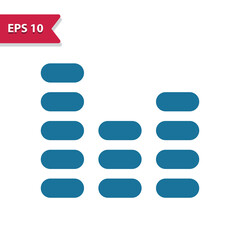 Obraz premium Equalizer, Sound Editing, Audio Vector Icon